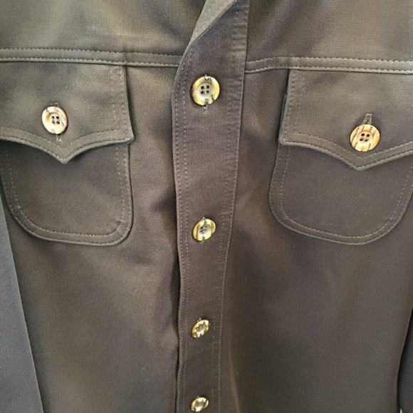 70’s Leisure Jacket Vintage Dark Brown Haggar - Picture 5 of 12